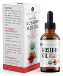 Kate Blanc Cosmetics Rosehip Oil for Face & Softer Glowing Skin (1oz, Organic, Pure, Cold Pressed) Rosehip Seed Face Oil for Facial & Gua Sha Massage by CozyNest Decor