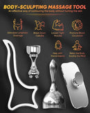 ONUEMP 4-in-1 Stainless Steel Massage Therapy Tools for Ice Body Sculpting, Maderoterapia Kit Colombiana, Gua Sha Scraping Body & Facial Massager for Lymphatic Drainage, Anti Cellulite by CozyNest Decor