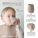 SAMiGO Silicone Baby Feeding Set, Suction Plate Bowl Set, Self Feeding Spoons, Bib, Cup, Baby Led Weaning Supplies, First Stage Feeding Essentials, Food Eating Utensils, 6+ Months by TinyTreasures Baby Boutique