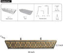 Window Boxes Planters: 2 Pack 30 Inch Railing Planter Box with Adjustable Brackets for Porch Fence Patio Balcony Hanging Flower Baskets with Coco Liners for Outdoor Garden Decor - Grey by GreenHaven Gardens