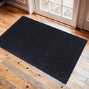 Door Mat Home Welcome Mats Outdoor and Indoor, Heavy-Duty Low-Profile Non-Slip Front Welcome Mat for Home Entrance, Outside Entry, Yard, Floor, Patio (Black, 36x24) by CozyNest Decor