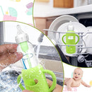 4 Pack Silicone Sleeves for Dr. Brown's Glass Baby Bottles - Drop Protection Baby Bottle Sleeves,Compatible with Dr. Brown's Newborn Glass Bottles,with Silicone Handles,8 oz by TinyTreasures Baby Boutique