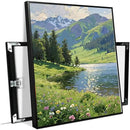 The scenery of mountain streams and green meadows is suitable for living rooms bedrooms offices landscape posters and wall paintings by CozyNest Decor
