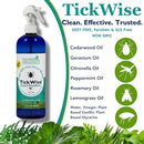 3 Moms Organics TickWise | 16oz Extra Strength, DEET- Free, Tick and Insect Repellent | Plant Based Essential Oils and All Natural Ingredients | Safe for Kids, Adults, Dogs and Horses by TinyTreasures Baby Boutique