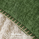 MIULEE Pack of 2 Christmas Pillow Covers 20x20 Inch Moss Green Farmhouse Decorative Throw Pillow Covers with Stitched Edge Soft Chenille Solid Dyed Couch Pillow Covers for Sofa Bed Living Room by CozyNest Decor