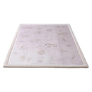 Stylish Coral Baby Play Mat for Floor 47" x 67" Safari Animals – Soft 1" Thick High-Density Memory Foam Nursery Rug,Kids Rug with Non-Slip Backing for Crawling & Playing, Playroom Rug, Kids Carpet by TinyTreasures Baby Boutique