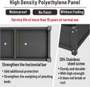 HDPE Raised Planter Box Outdoor,Rot-Resistant and Non-Cracking,Raised Beds for Gardening 29.5 * 14.4 * 9.8 in for Yard,Lawn,Outdoor Planter Boxes Rectangle with Drainage Holes Black by GreenHaven Gardens