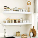 Heimlove White Bathroom Shelves Floating Shelves for Wall Shelf Over Toilet Long Wall Mounted Modern Farmhouse,48 x 12 Shelves with Invisible Brackets for Living Room, Kitchen, Bedroom by CozyNest Decor