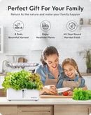 Hydroponics Growing System Garden: 8 Pods Indoor Herb Garden with Grow Light Plants Germination Kit Quiet Automatic Hydroponic Height Adjustable - Gardening Gifts for Women Kitchen White by GreenHaven Gardens