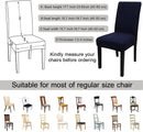 JQinHome 4 Pcs Dining Chair Slipcover, High Stretch Removable Washable Chair Seat Protector Cover for Home Party Hotel Wedding Ceremony by CozyNest Decor