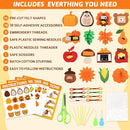 ZOIIWA 16 Sets Fall Sewing Kit Autumn DIY Stuffed Craft Kit Fall Pumpkin DIY Sewing Set for Kids Thanksgiving Felt Ornaments Decorations for Beginners Educational Craft Toys Gifts for Boys Girls by TinyTreasures Baby Boutique