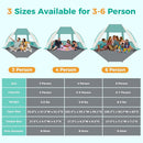 Gorich Portable Beach Tent for 3/4-5/6-7 Person with UPF 50+ UV Protection, Lightweight & Foldable Sun Shelter with 5 Sand Bags, Easy Setup Windproof Beach Umbrella Sun Shade by TinyTreasures Baby Boutique