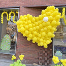 140pcs Yellow Round Balloons Different Sizes 18 12 10 5 Inch Latex Balloons for Arch Decoration Party Balloon Kit for Graduation Birthday Party Wedding Balloon Baby Shower Decoration by TinyTreasures Baby Boutique