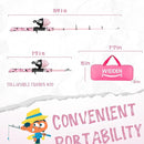 Kids Fishing Pole, Portable Telescopic Kids Fishing Poles for Boys and Girls, Fishing Rod and Reel Combo Kit with Tackle Box, and Fishing Net, Best Fishing Pole for Toddler Youth by TinyTreasures Baby Boutique
