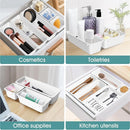 WOWBOX 25 PCS Plastic Drawer Organizer Set, 4 Sizes Desk Drawer Divider Organizers and Storage Bins for Makeup, Jewelry, Gadgets for Kitchen, Bedroom, Bathroom, Office, White by TinyTreasures Baby Boutique