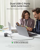 Anker Charger (140W, 4-Port, PD 3.1) with USB-C Cable by Anker
