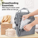 Organic Nursing Pads - 14 Washable Viscose Derived from Bamboo Breastfeeding Pads, Wash Bag, Reusable Breast Pads for Breastfeeding, Nipple Pads for Breastfeeding Essentials(Bare Beige, XL 5.5") by TinyTreasures Baby Boutique