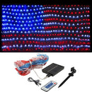 XTF2015 Solar American Flag Lights, 2 in 1 Solar Powered & Plug in American Flag Light, 420 LED Waterproof Patriotic Ornaments for Memorial Day, Independence Day, 4th of July, Party, Yard Decorations by GreenHaven Gardens