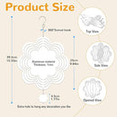 Sublimation Wind Spinner Blanks, 8 Pack 10 Inch 3D Aluminum Metal Hanging Wind Spinner Bulk for Garden Yard Outdoor, Window Porch Decoration for Heat Press Transfer DIY (16. Luchy-flower-8pcs) by GreenHaven Gardens
