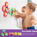 LiKee Strong Suction Cup Fidget Rotating Sensory Bath Toys for Baby 12 18 Months Airplane Car Travel Table & Window Toys for 1 2 Years Old Toddler Boys and Girls (Insect-1) by TinyTreasures Baby Boutique