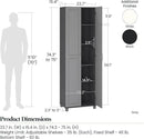 SystemBuild Evolution Kendall 24" Utility Storage Cabinet - White by CozyNest Decor