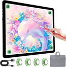 A3 Diamond Art Light Board with Bag, Light Box for Tracing with 6-Levels Dimming & Side Physical Buttons, 4 Pcs Magnets, Magnetic Light Pad for Diamond Painting, Sketching (Black, 46.2 x 33.9 CM) by TinyTreasures Baby Boutique