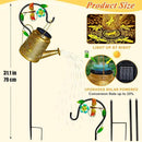 Dragonfly Solar Watering Can Lights, Outdoor Waterproof Garden Lantern with Shepherd Hook, Solar Garden Decor for Yard Outdoor Landscape Pathway Porch Patio, Garden Gift for Women Mom Grandma by GreenHaven Gardens