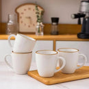 GBHOME Ceramic Coffee Mugs Set of 4, 12oz Stoneware Coffee Mugs Set For Dad Mom Women MEN, Light Weight Ceramic Coffee Cups for Latte/Tea/Beer/Hot Cocoa, Dishwasher & Microwave Safe by CozyNest Decor