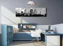 Austin Skyline Wall Art Black and White City Building for Living Room Cityscape Canvas Print Modern Home Decor Artwork Framed 14x48 Inch 1 Panels Panorama Pictures Landscape Poster Decoration by CozyNest Decor