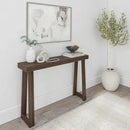 Plank+Beam Solid Wood Console Table, 46.25 Inch, Sofa Table, Narrow Entryway Table for Hallway, Behind The Couch, Living Room, Foyer, Easy Assembly, Walnut by CozyNest Decor