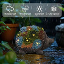 J.CARP Outdoor Solar Garden Hedgehog Statue with Succulents and 7 LED Lights, Decorations for Garden, Patio, Lawn, Outdoor Yard and Deck, Unique Housewarming Gifts by GreenHaven Gardens
