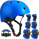 Adjustable Kids Helmet with Knee Pad, Elbow Pads & Wrist Guards - Toddler Bike Helmets for Ages 3-5, 5-8, 8-14 Years - Perfect for Skating, Biking, Cycling, and Skateboard - for Boys and Girls by TinyTreasures Baby Boutique