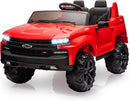 Hetoy 24V 2-Seater Truck Licensed Chevrolet Silverado Ride On Car Toy w/Parent Remote Control,4xSpring Suspension, 3 Speeds, Wireless Music, MP3 Player, Electric Vehicle Car for Kids, Red by TinyTreasures Baby Boutique
