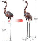chisheen Outdoor Garden Crane Statues and Sculptures Metal Yard Art Statue for Garden Decoration Large Size (2) by GreenHaven Gardens