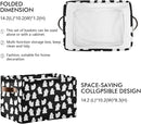 Storage Basket Bin Halloween Ghosts Organizer Basket Collapsible Shelf Basket Cube with handle for Nursery Bedroom Bathroom (white 24) by TinyTreasures Baby Boutique