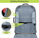 Padded Car Seat Travel Bag for Airplane, Heavy Duty Backpack for Air Travel, Water-Resistant Carrier with Shoulder Strap, Fits Most Car Seats (Green) by TinyTreasures Baby Boutique