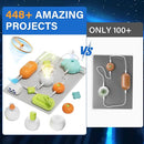 Science Kits for Kids, Circuit Exploration Kits with 448+ Electrical Circuit Projects Educational Electronics Toys for Boys & Girls Hands-On Engineering Toy, Birthday Gift for Ages 5 6 7 8 9 10 11 12 by TinyTreasures Baby Boutique