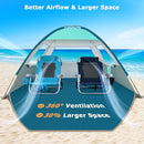 COMMOUDS Beach Tent Sun Shade for 3/4-5/6-7/8-10 Person, UPF 50+ Beach Sun Shelter Canopy Tent, Lightweight, Easy Set Up and Carry by TinyTreasures Baby Boutique