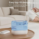 Dreo Humidifiers for Bedroom, Top Fill 4L Supersized Cool Mist Humidifier with Oil Diffuser and Nightlight, 36H Runtime, Quiet Ultrasonic Humidifiers for Home, Large Room, Baby Nursery and Plants by TinyTreasures Baby Boutique
