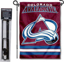 WinCraft Colorado Avalanche Garden Flag with Pole Stand Holder by GreenHaven Gardens