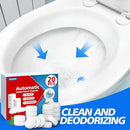 USKICH Toilet Bowl Cleaner Tablets 20 PACK, Bathroom Automatic Toilet Tank Cleaners with Bleach, Slow-Releasing Household Toilet Cleaners for Deodorizing, Descaling, against Tough Stains by CozyNest Decor