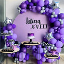 130pcs Dark Purple Balloons Different Sizes 18" 12" 10" 5" Party Latex Balloons for Birthday Halloween Graduation Baby Shower Anniversary Party Decorations by CozyNest Decor