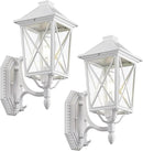 Darkaway Outdoor Wall Light Fixture,2pcs Outside Porch Lights Wall Mounted Seeded Glass Exterior Waterproof Lantern Modern E26 Socket Wall Sconce Lighting for Front Door Yard Patio by GreenHaven Gardens