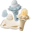 Moonkie Baby Fruit Feeder with Freezer Tray, BPA Free Silicone Food Feeder for Infant Self Feeding, Breastmilk Popsicle Molds, Mesh Feeder with Two Pouches, Baby Shower Gifts 4 Months+, 2 Pack by TinyTreasures Baby Boutique