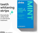 Zimba Teeth Whitening Strips for Teeth Sensitive, White Strips for Teeth Whitening, Teeth Whitener Stain Remover 28 White Strips Included Per Pack, 2 Pack (14 Day Treatment), Coconut and Watermelon by CozyNest Decor