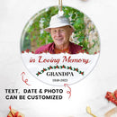 Customized Sympathy Gift for Loss of Loved One - Personalized Christmas Photo Ornaments 2025 - Custom Photo, Name, Years Memorial Gifts by TinyTreasures Baby Boutique