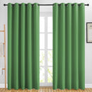 NICETOWN Blackout Forest Green Curtains for Living Room - Solid Thermal Insulated Sound Reducing Grommet Room Darkening Curtains & Drapes for Bedroom/Children Room (2 Panels, W66 x L84) by TinyTreasures Baby Boutique