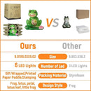 Upgraded Size Solar Garden Outdoor Statues Frog Mother and Little Frog with 6 LED Solar Figurine for Lawn,Patio, Balcony, Yard Decor Unique Gift, for Mom, Grandma,Father,Woman by GreenHaven Gardens