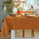 sancua Tablecloth Rectangular - 60 x 120 Inch - Stain and Wrinkle Resistant Washable Fabric Fall Table Cloth Rectangle, Thanksgiving Decorative Polyester Table Cover for Dining, Parties, Bronze by CozyNest Decor