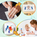 75ml Blue Baby Hand and Footprint Ink Kit, Baby Handprint Footprint Paint for Newborn Keepsake, Dog Cat Paw Print Kit, Washable, Non Toxic Acid-Free, Safe Gentle for Ideal New Mom Gifts by TinyTreasures Baby Boutique